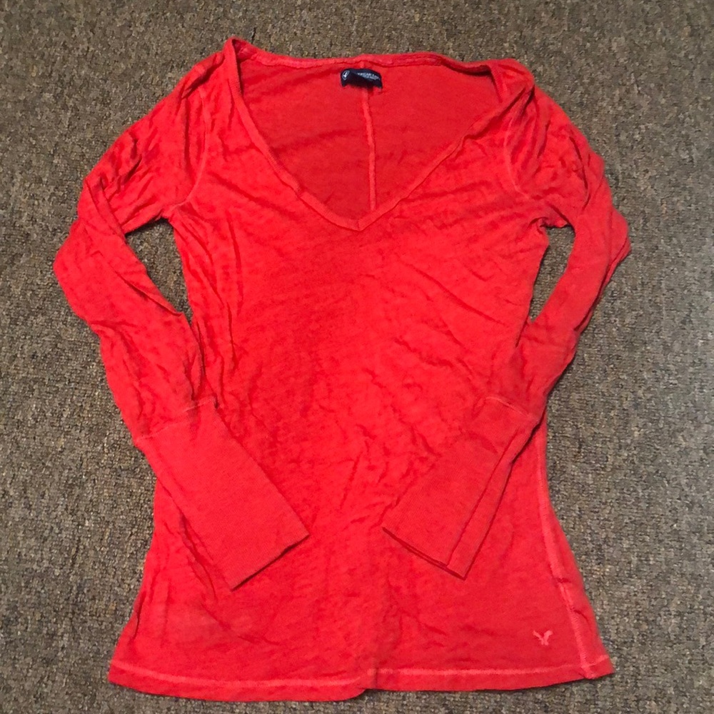 AE Long Sleeve Red T-Shirt